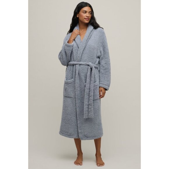 Barefoot Dreams CozyChic Oversized Unisex Adult Robe Slate Blue M/L (Size 2) NWT - Picture 5 of 5